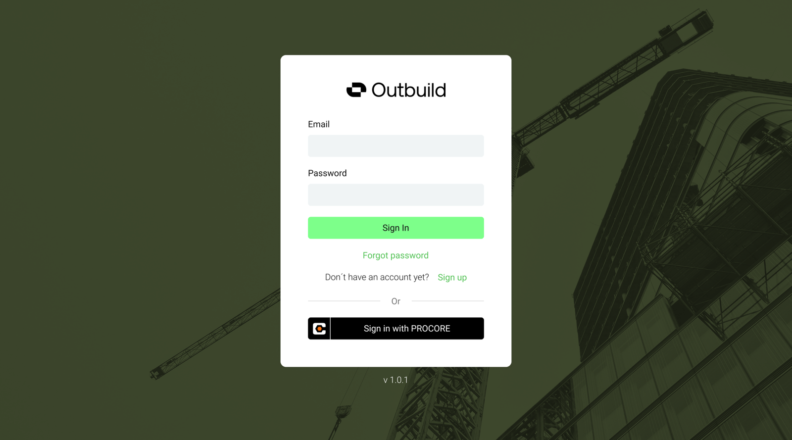 Outbuild - Login