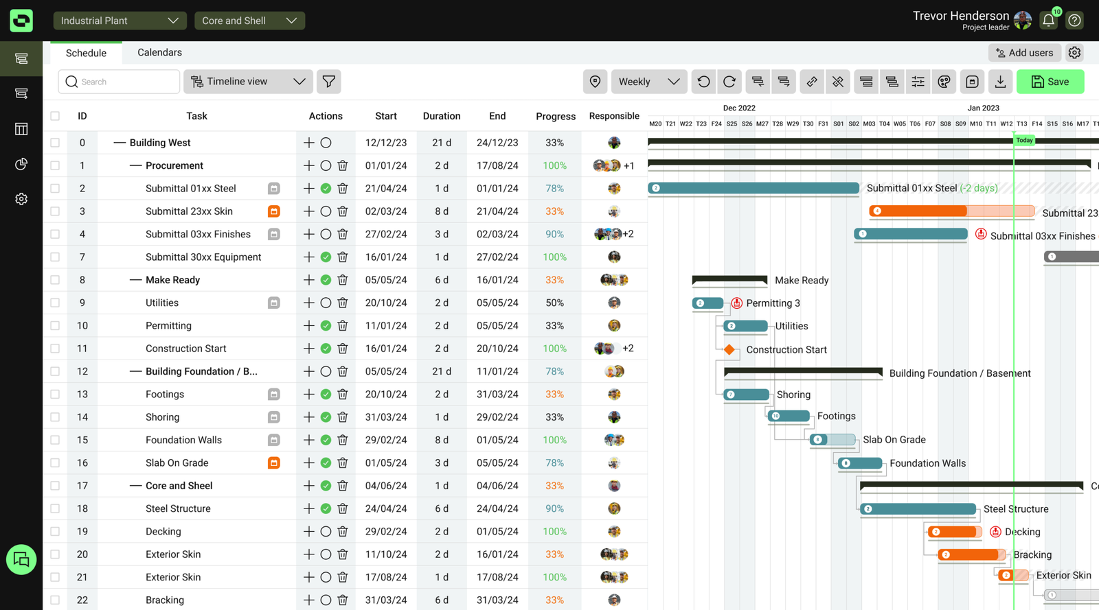 Outbuild - Schedule module