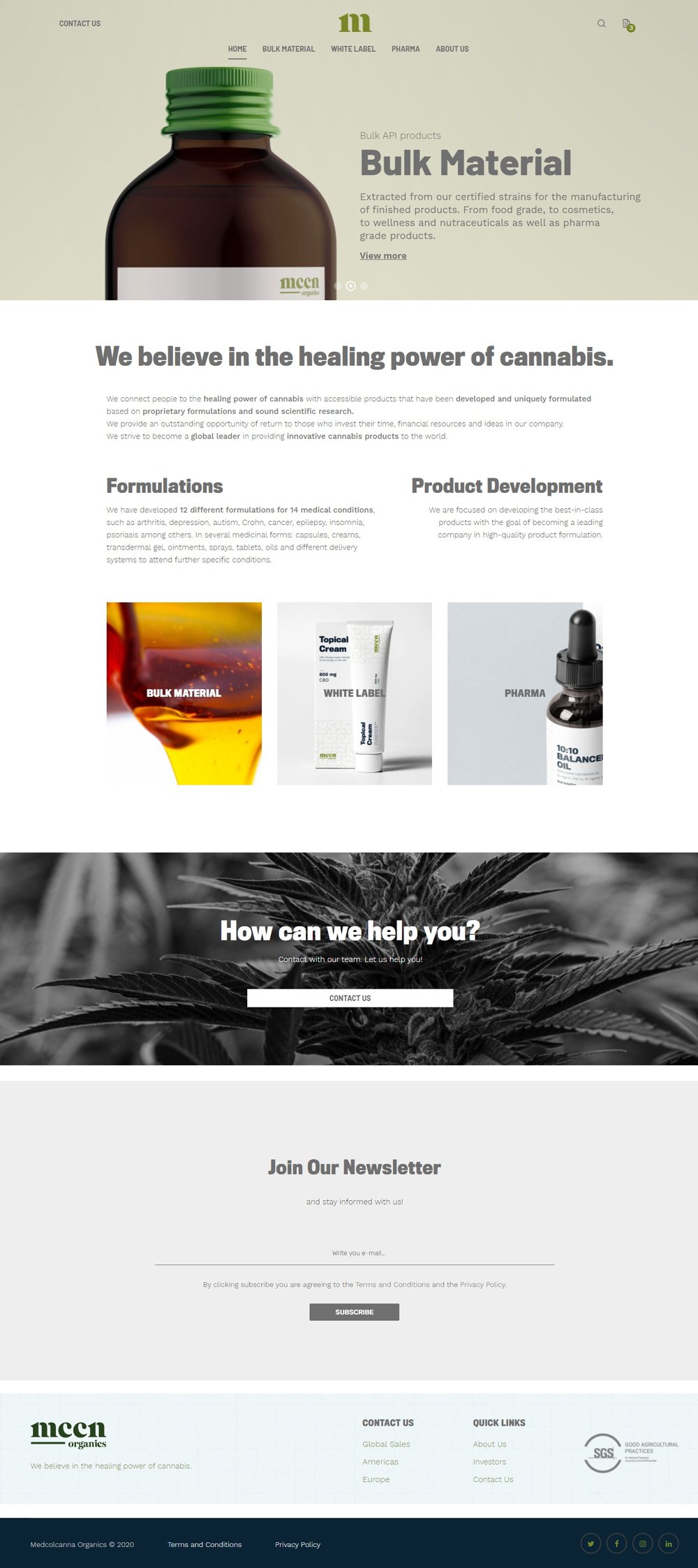 MCCN Organics - Home page