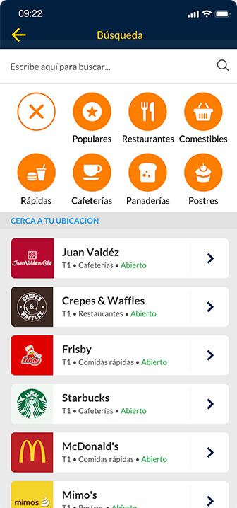 El Dorado App - Subcategories