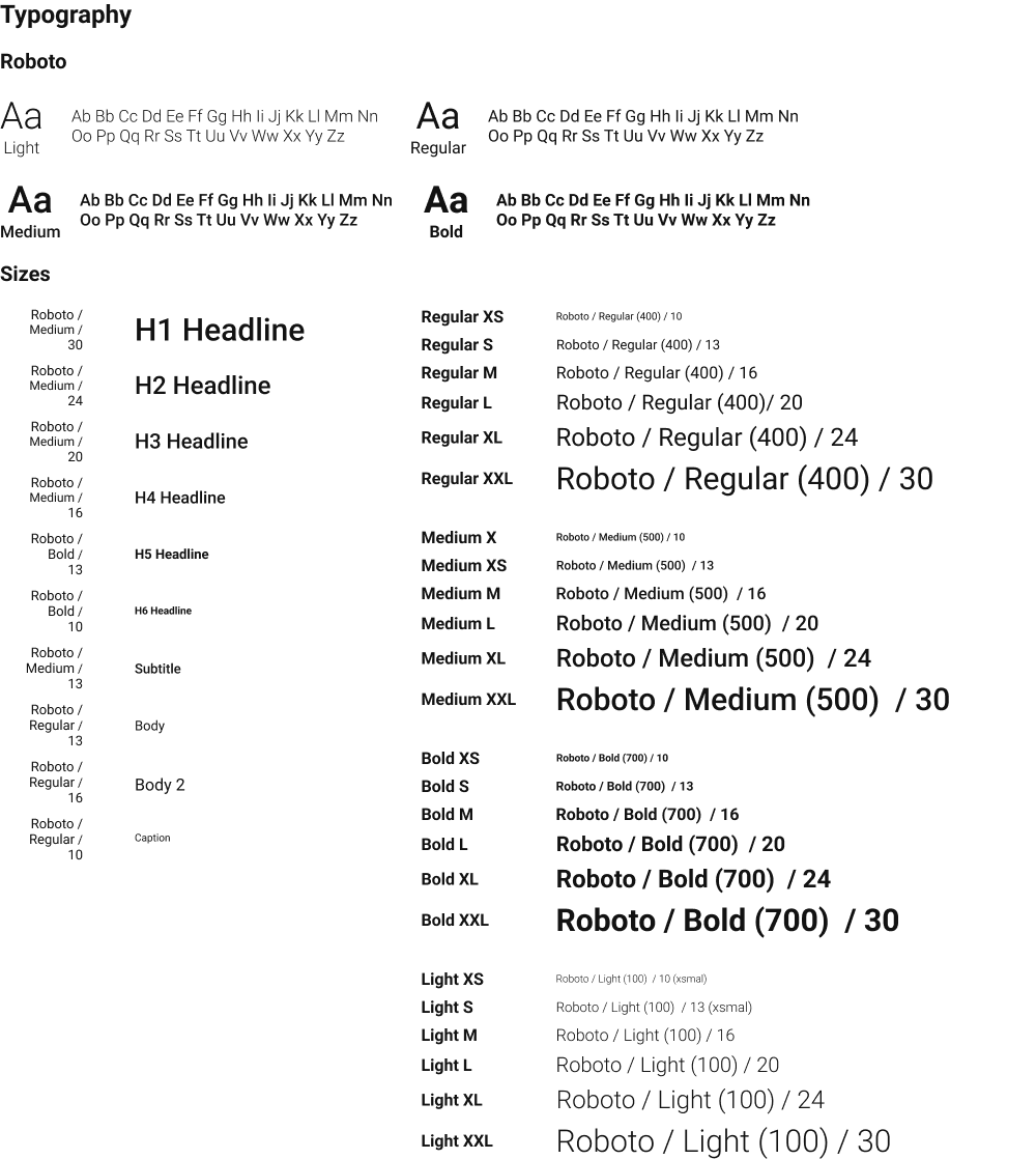Outbuild - Design System - Typography