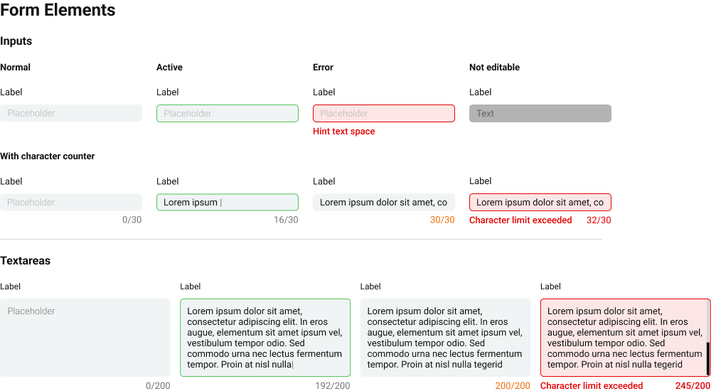 Outbuild - Design System - Inputs