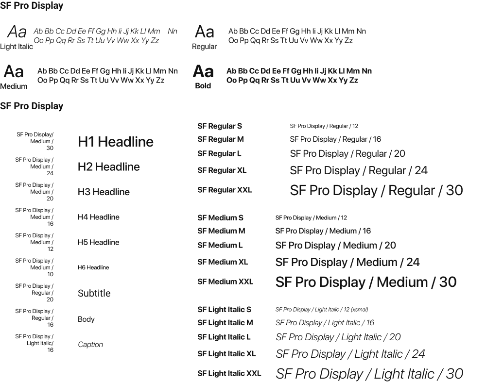 Outbuild - Design System - Typography